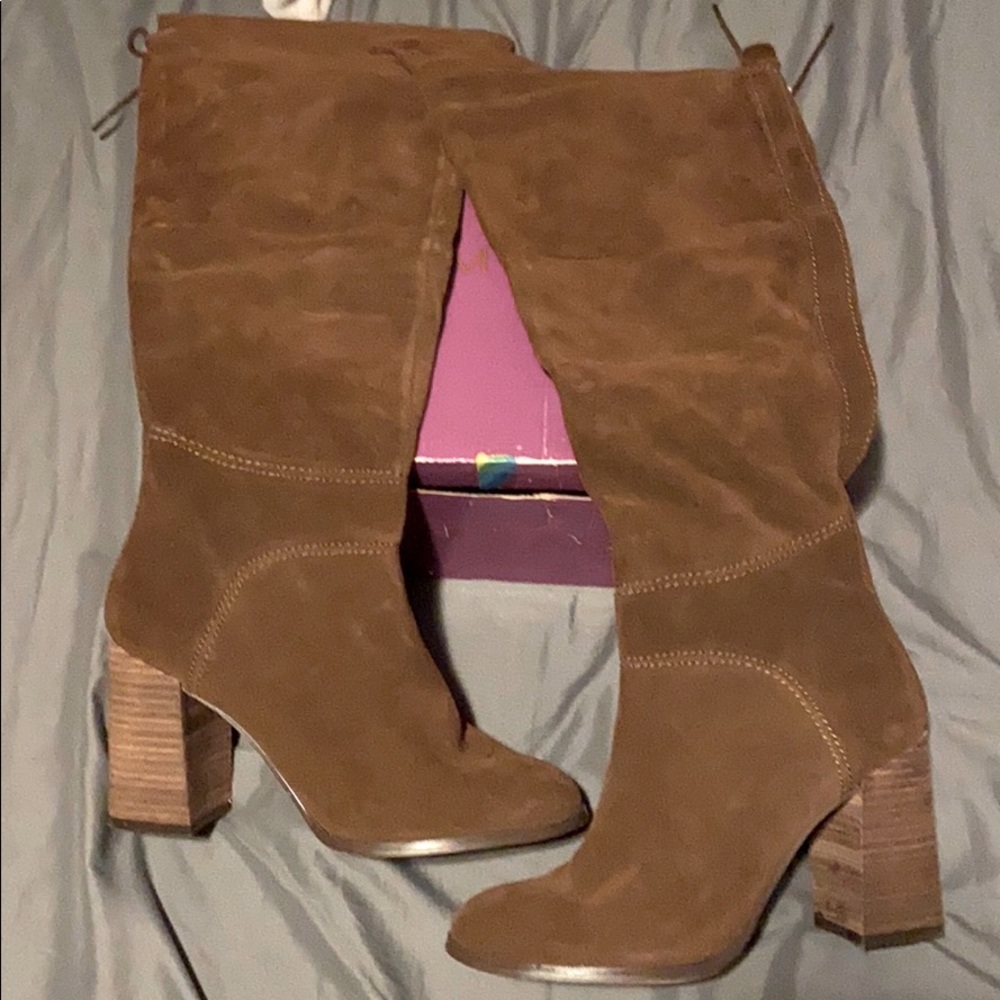 Steve Madden brown knee high boots women 8.5